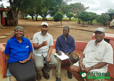 Afrinest Farm Cassava Field and Project (Mrs Alinah Zita, Andries and Mr. Bheka Manana)